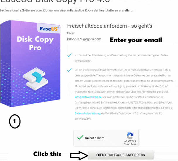 EaseUS Disk Copy Pro 5.0 License Key
