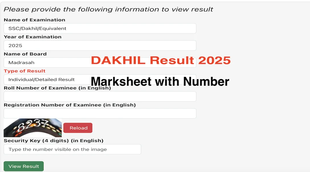 Dakhil Result 2025